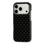 Védőtok pöttyökkel iPhone 17 Pro / 18 Pro készülékhez - fekete