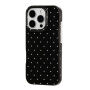 Védőtok pöttyökkel iPhone 14 Pro Max-hoz - fekete