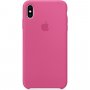 Apple szilikon tok iPhone XS Max - trópusi rózsaszín