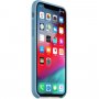 Apple szilikon tok iPhone XS - búzavirág kék