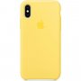 Apple szilikon tok iPhone XS - kanári sárga