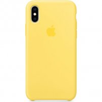 Apple szilikon tok iPhone XS - kanári sárga