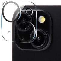 XDcase Edzett üveg a hátsó kamera lencséinek védelmére iPhone 15 / 15 Plus készülékhez - fekete