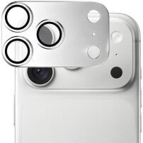 XDcase fémkeretes Edzett üveg a kamera lencséinek védelmére iPhone 18 Pro Max készülékhez - ezüst