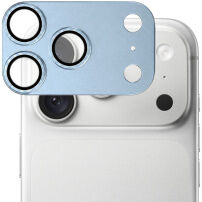 XDcase Edzett üveg fém kerettel a kamera lencséinek védelmére iPhone 18 Pro Max készülékhez - kék