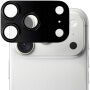 XDcase fémkeretes Edzett üveg a kamera lencséinek védelmére iPhone 18 Pro Max készülékhez - fekete