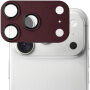 XDcase fémkeretes Edzett üveg a kamera lencséinek védelmére iPhone 18 Pro Max készülékhez - bordó