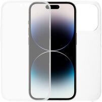 Kétrészes Behajtható tok az elülső és hátulsó oldalra iPhone 14 Pro Max készülékhez - átlátszó
