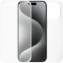 Kétrészes Behajtható tok az első és hátsó oldalra iPhone 15 Pro Max készülékhez - átlátszó