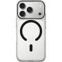Átlátszó kemény műanyag Tok fekete MagSafe-fel iPhone 17 Pro Max / 18 Pro Max készülékhez - víztiszta