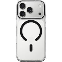 Átlátszó kemény műanyag Tok fekete MagSafe-fel iPhone 17 Pro Max / 18 Pro Max készülékhez - víztiszta