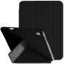XDcase Y-fold Behajtható tok origami Állvány és Apple Pencil tartóval iPad Air 4 (2020) / Air 5 (2022) / Air 11" (2024-2026) készülékhez - fekete