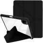 XDcase Behajtható tok origami Állvány-nyal és Apple Pencil tartóval iPad Air 13" (2024-2026) / Pro 12,9" (2018-2022) készülékekhez - fekete