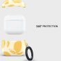 Burga mintás tok karabinerrel AirPods 4 / 5 - Lemon Tart