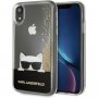 Karl Lagerfeld csillámos tok Choupette iPhone XR - arany