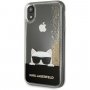 Karl Lagerfeld csillámos tok Choupette iPhone XR - arany