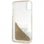 Karl Lagerfeld csillámos tok Choupette iPhone XR - arany