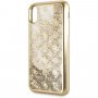 Guess eredeti transparens csillámos tok iPhone X / XS - arany
