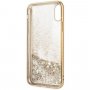 Guess eredeti transparens csillámos tok iPhone X / XS - arany
