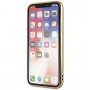 Guess eredeti transparens csillámos tok iPhone X / XS - arany