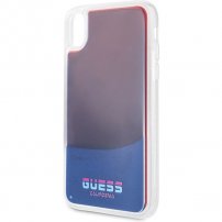 Guess folyékony csillámos sötétben világító tok iPhone XR - piros