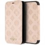 Guess Debossed Peony flip cover tok iPhone XR - bézs