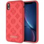 Guess Debossed Peony tok iPhone XR - piros