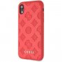 Guess Debossed Peony tok iPhone XR - piros