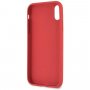 Guess Debossed Peony tok iPhone XR - piros