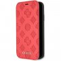 Guess Debossed Peony flip cover tok iPhone XR - piros