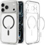 Spigen Ultra Hybrid átlátszó Tok szürke MagSafe-fel iPhone 17 Pro / 18 Pro készülékhez - tiszta