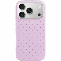 Pöttyös védő Tok iPhone 17 Pro / 18 Pro készülékhez - lila