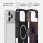 Burga Tough mintás Tok MagSafe funkcióval iPhone 17 Pro Max / 18 Pro Max készülékhez - Velvet Night