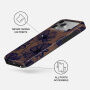 Burga Tough mintás Tok MagSafe funkcióval iPhone 17 Pro Max / 18 Pro Max készülékhez - Velvet Night