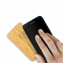 Baseus luxus Qi vezetéknélküli fából készült töltő / töltő alátét Apple iPhone -ra