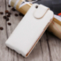 Elegáns kinyitható flip tok Apple iPhone 6S Plus / 6 Plus-ra – fehér barna