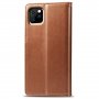 Retro műbőr pénztárcás tok iPhone 11 - barna