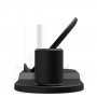 3 az egyben vezeték nélküli gyorstöltő állomás iPhone / Apple Watch / AirPods - fekete