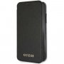 Guess Iridescent Book bőr flip cover tok iPhone XR - fekete