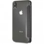 Guess Iridescent Book bőr flip cover tok iPhone XR - fekete