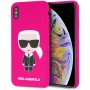 Karl Lagerfeld Body Iconic szilikon tok iPhone XS Max - fukszia