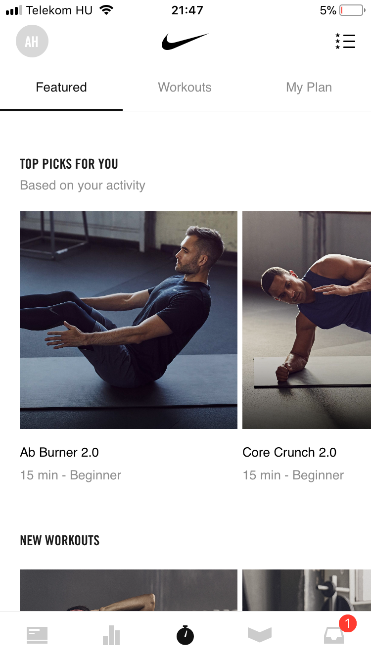 Nike Training Club - iPhone