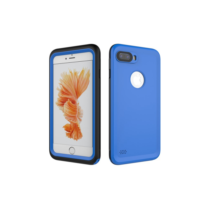 Vízalló tok iPhone 8 Plus 3 méter mélységig - kék